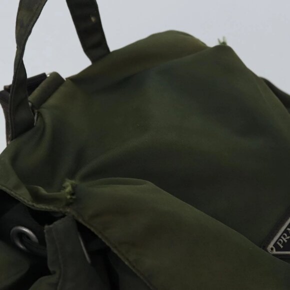 PRADA Backpack Nylon Khaki Auth bs16382 - Picture 6 of 16